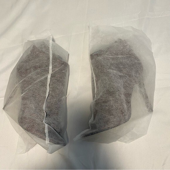 Trouve Peep Toe Leather Boot Chocolate Brown Stiletto Heel Cut Out Design Size 7 - Picture 15 of 15